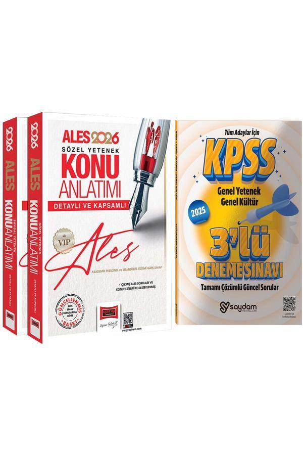 2026 ALES VIP Sözel-Sayısal Yetenek Detaylı ve Kapsamlı Konu Anlatım Seti 2 Cilt-3 Deneme Hediye - Yargı Yayınları - Image 1