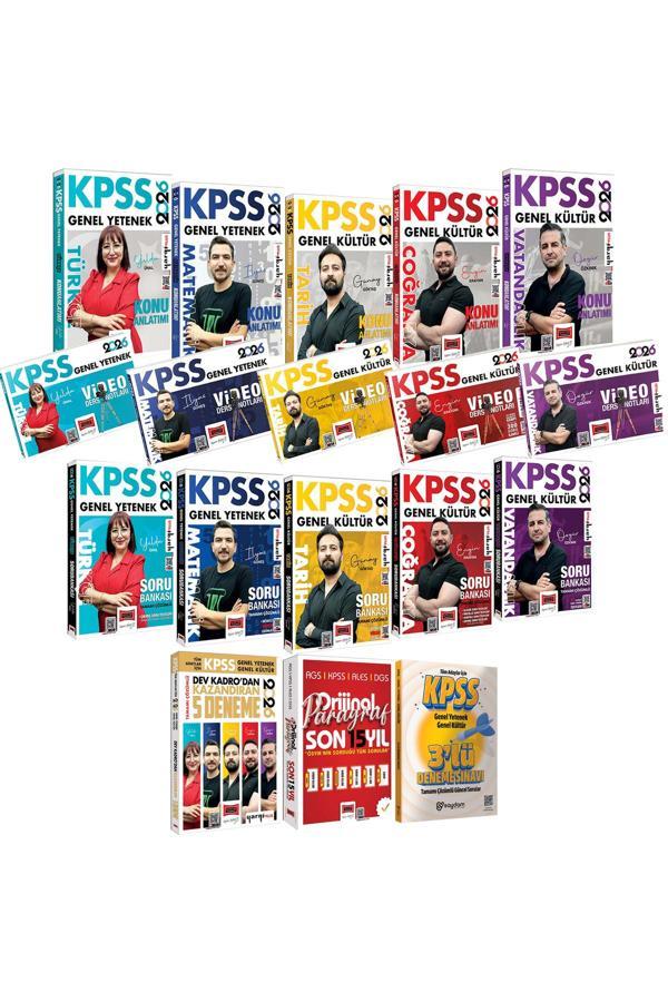 2026 KPSS Tüm Dersler Konu Anlatımı-Soru Bankası-Video Ders-5 Deneme-Paragraf 15 Yıl Çıkmış Sorular - Yargı Yayınları - Image 1