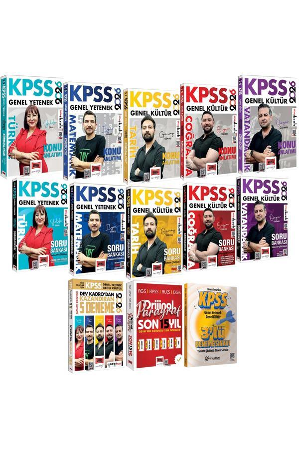 2026 KPSS Tüm Dersler Konu Anlatımı-Çözümlü Soru Bankası ve 5 Deneme-Paragraf 15 Yıl Çıkmış Sorular - Yargı Yayınları - Image 1