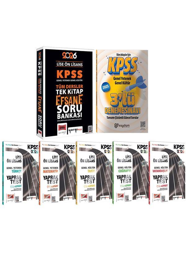 2026 KPSS Lise Ön Lisans GYGK Tek Kitap Efsane Soru Bankası-Tüm Dersler Çek Kopart Yaprak Test - Yargı Yayınları - Image 1