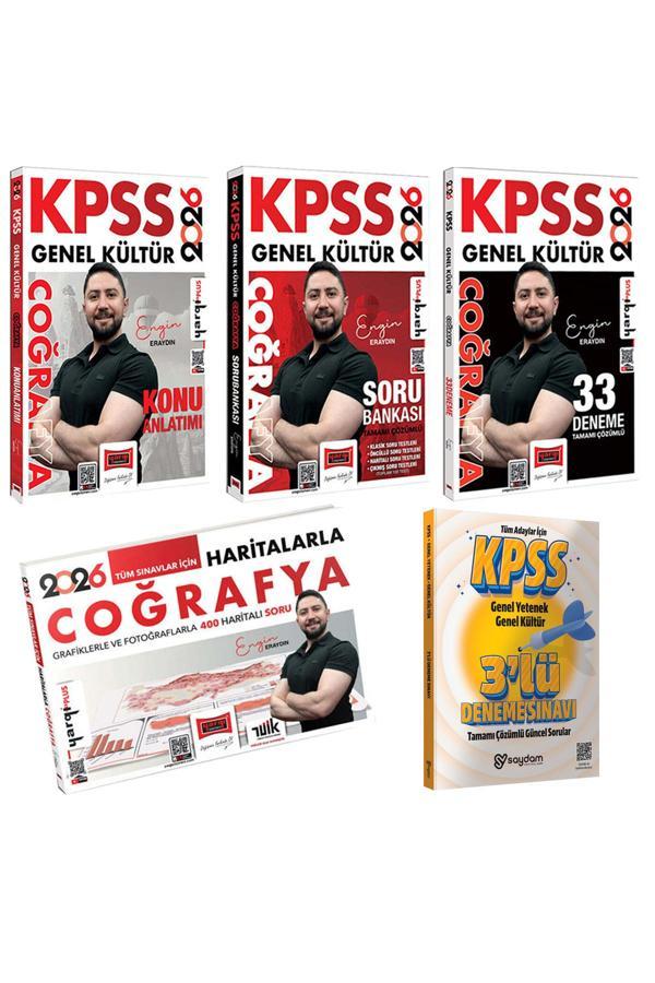 2026 KPSS Coğrafya Konu Anlatımı-Soru Bankası-33 Deneme-Video Ders Notları-Haritala ve Grafiklerle - Yargı Yayınları - Image 1