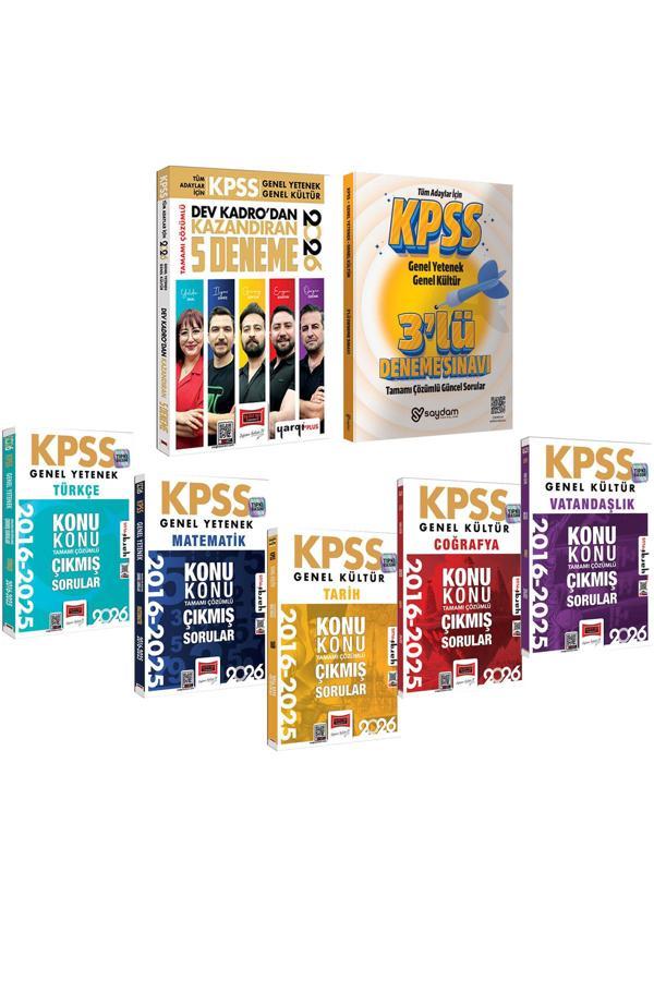 2026 KPSS Tüm Dersler 2016-2026 Konu Konu Tamamı Çözümlü Çıkmış Sorular-Kazandıran 5 Deneme - Yargı Yayınları - Image 1