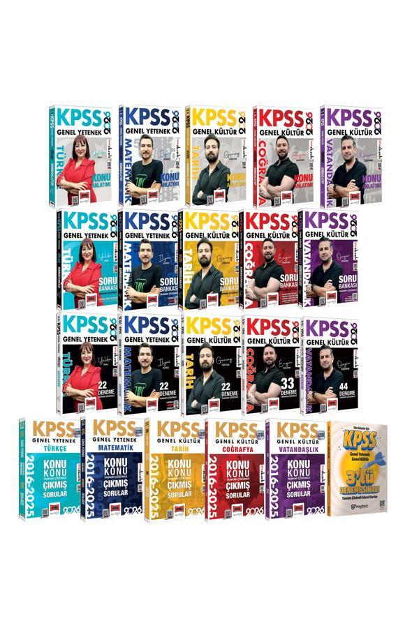 2026 KPSS Tüm Dersler Kazandıran Set(Konu Anlatım-Soru Bankası-Çözümlü Deneme-Çıkmış Sorular) - Yargı Yayınları - Image 1