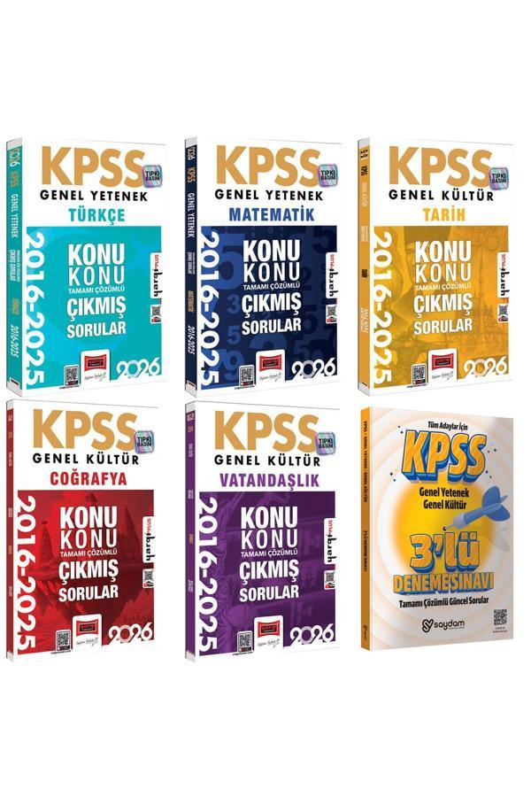 2026 KPSS Tüm Dersler 2016-2026 Konu Konu Tamamı Çözümlü Çıkmış Sorular Seti - Yargı Yayınları - Image 1
