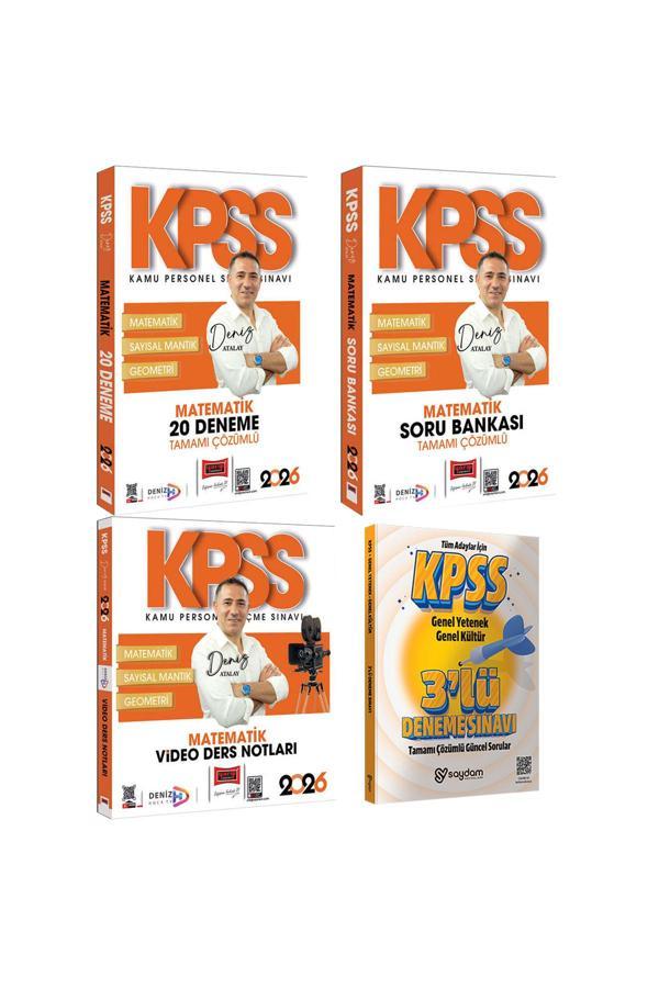 2026 KPSS Matematik Video Ders Notları-Çözümlü Soru Bankası-Çözümlü 20 Deneme(Deniz Atalay) - Yargı Yayınları - Image 1