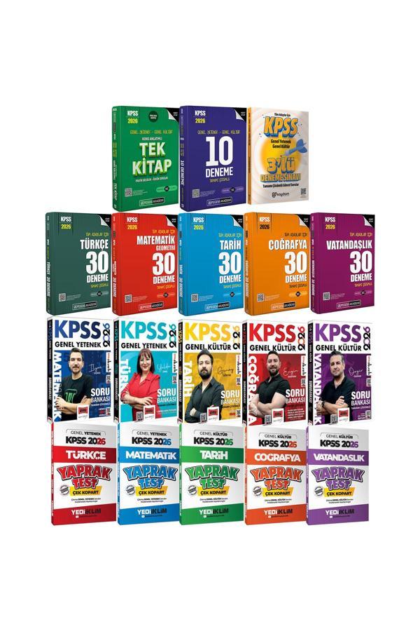 2026 KPSS Lisans Karma Set(Konu Anlatımı-Çözümlü Soru Bankası-10+30 Deneme-Çek Kopart Yaprak Test) - Pegem Akademi Yayıncılık - Image 1
