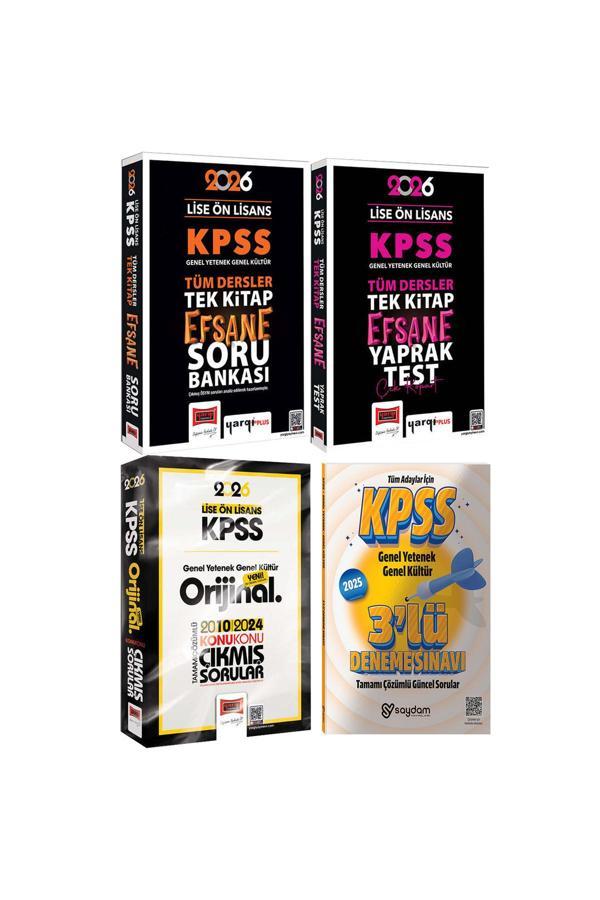 2026 KPSS Lise Ön Lisans GYGK Efsane Soru Bankası-Çek Kopart Yaprak Test-Konu Konu Çıkmış Sorular - Yargı Yayınları - Image 1