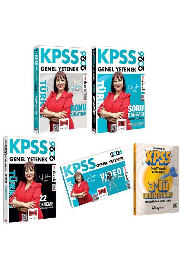 2026 KPSS Türkçe Konu Anlatımı-Çözümlü Soru Bankası-Çözümlü 22 Deneme-Video Ders Notları(Yelda Ünal) - Yargı Yayınları - Image 1