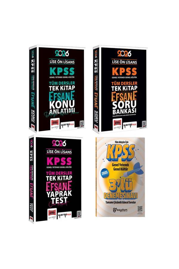 2026 KPSS Lise Ön Lisans GYGK Tek Kitap Efsane Konu Anlatımı-Soru Bankası-Çek Kopart Yaprak Test - Yargı Yayınları - Image 1