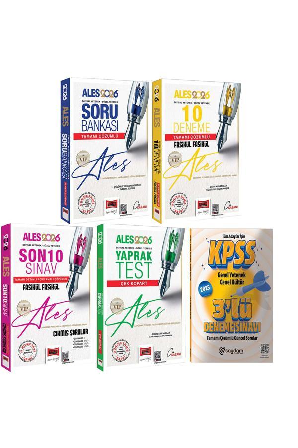 2026 ALES VIP Sözel-Sayısal Yetenek Soru Bankası-10 Deneme-Çek Kopart Yaprak Test-Çıkmış Sorular - Yargı Yayınları - Image 1