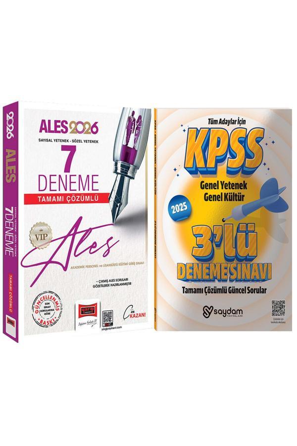 2026 ALES VIP Sözel-Sayısal Yetenek Tamamı Çözümlü 7 Deneme-Çözümlü 3 Deneme Hediye - Yargı Yayınları - Image 1