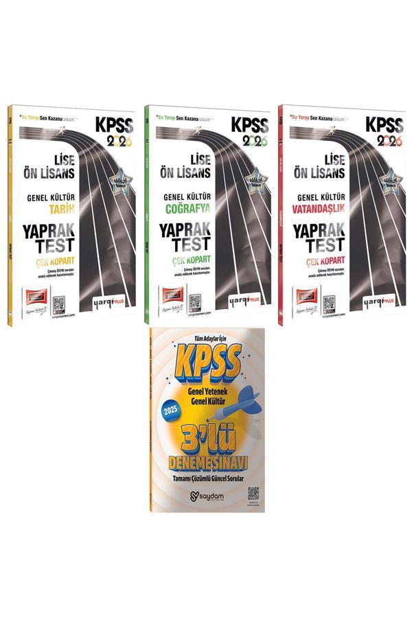 2026 KPSS Lise-Ön Lisans Genel Kültür Tarih-Coğrafya-Vatandaşlık Çek Kopart Yaprak Test-3 Deneme - Yargı Yayınları - Image 1