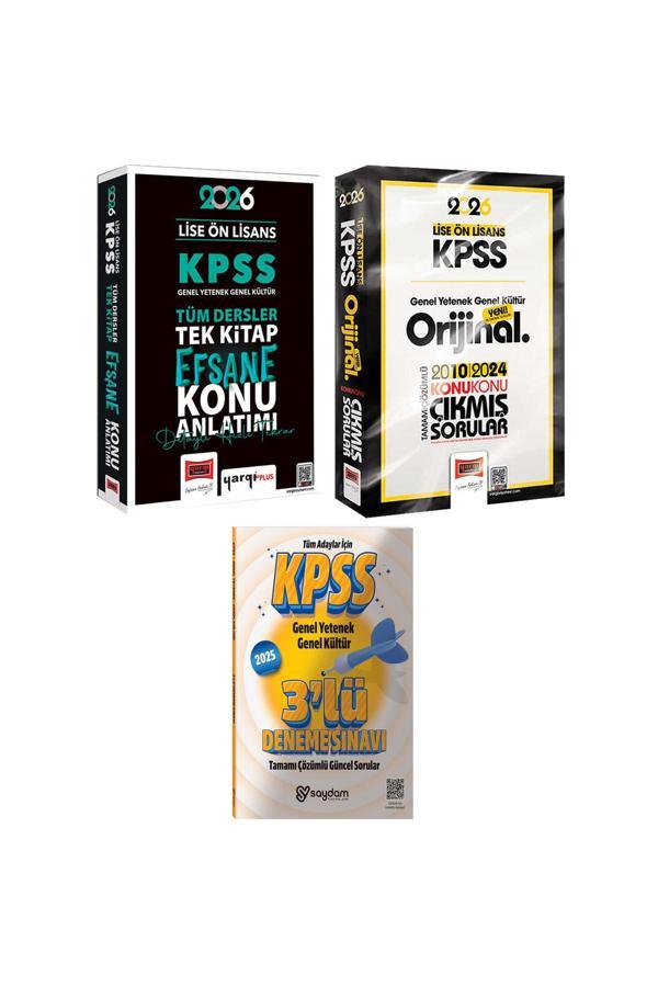 2026 KPSS Lise Ön Lisans GYGK Tek Kitap Efsane Konu Anlatımı-Çözümlü Konu Konu Çıkmış Sorular - Yargı Yayınları - Image 1