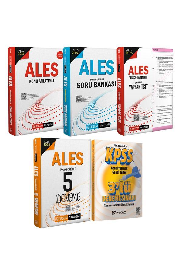 2026 ALES Konu Anlatımı(Video Ders Hediyeli)-Çözümlü Soru Bankası-Çek Kopart Yaprak Test-5 Deneme - Pegem Akademi Yayıncılık - Image 1