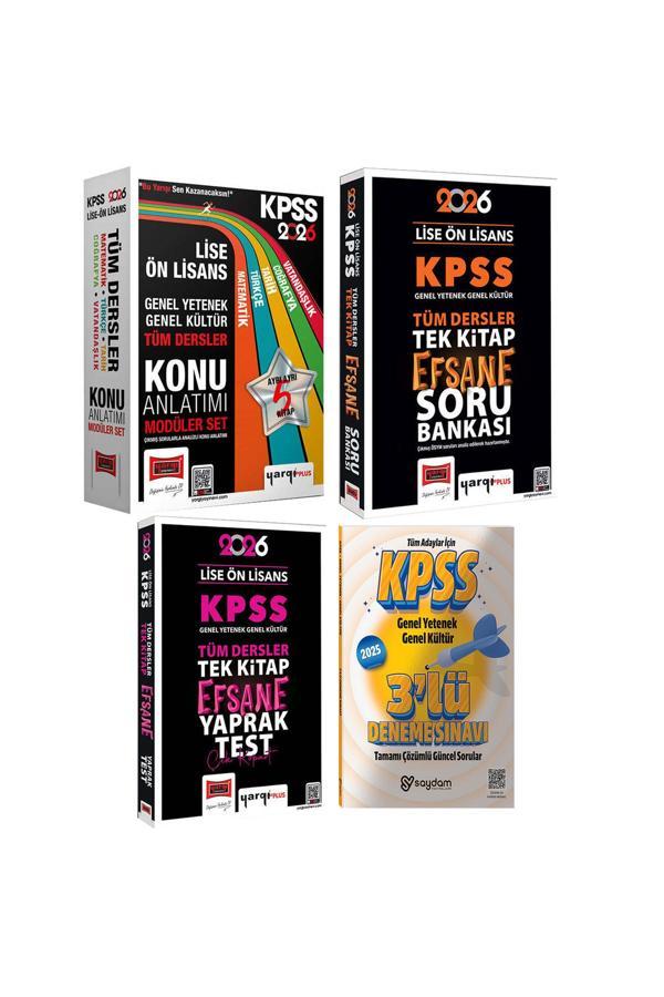 2026 KPSS Lise Ön Lisans GYGK Konu Anlatımı 5 Kitap-Efsane Soru Bankası-Çek Kopart Yaprak Test - Yargı Yayınları - Image 1