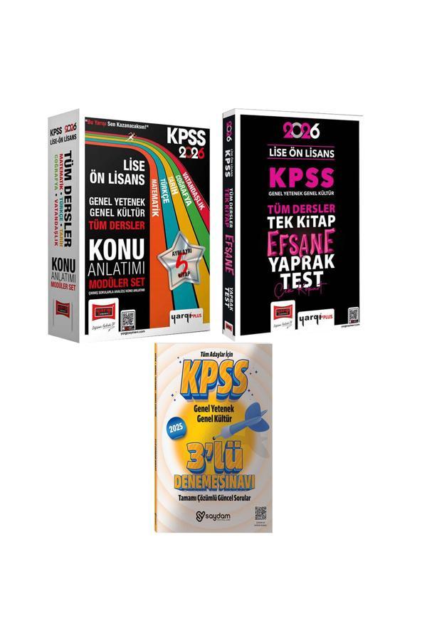 2026 KPSS Lise Ön Lisans GYGK Tüm Dersler Konu Anlatımı 5Kitap-Efsane Çek Kopart Yaprak Test-3Deneme - Yargı Yayınları - Image 1
