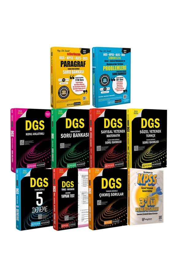2026 DGS(Konu-Soru-Sözel Sayısal Yetenek-Yaprak Test-Çıkmış Sorular-5 Deneme)Paragraf-Akıl Yürütme - Pegem Akademi Yayıncılık - Image 1