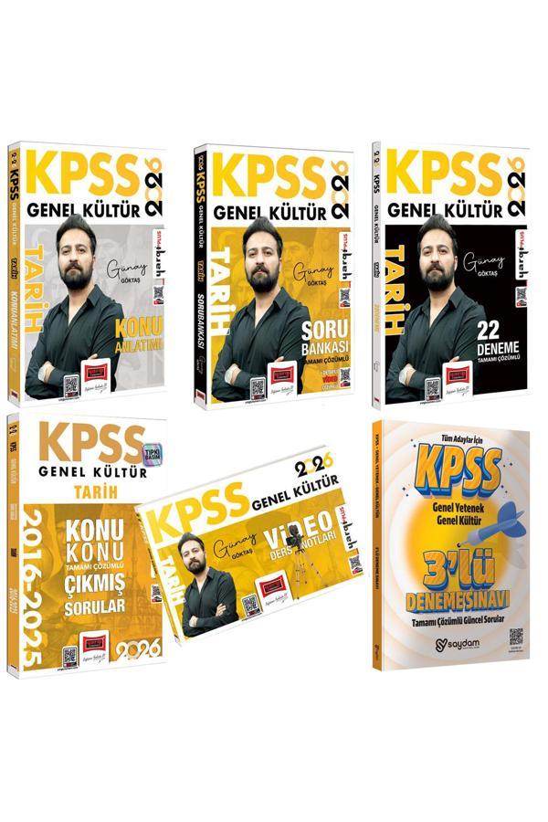 2026 KPSS Tarih Konu Anlatımı-Soru Bankası-Video Ders Notları-22 Deneme-Konu Konu Çıkmış Sorular - Yargı Yayınları - Image 1