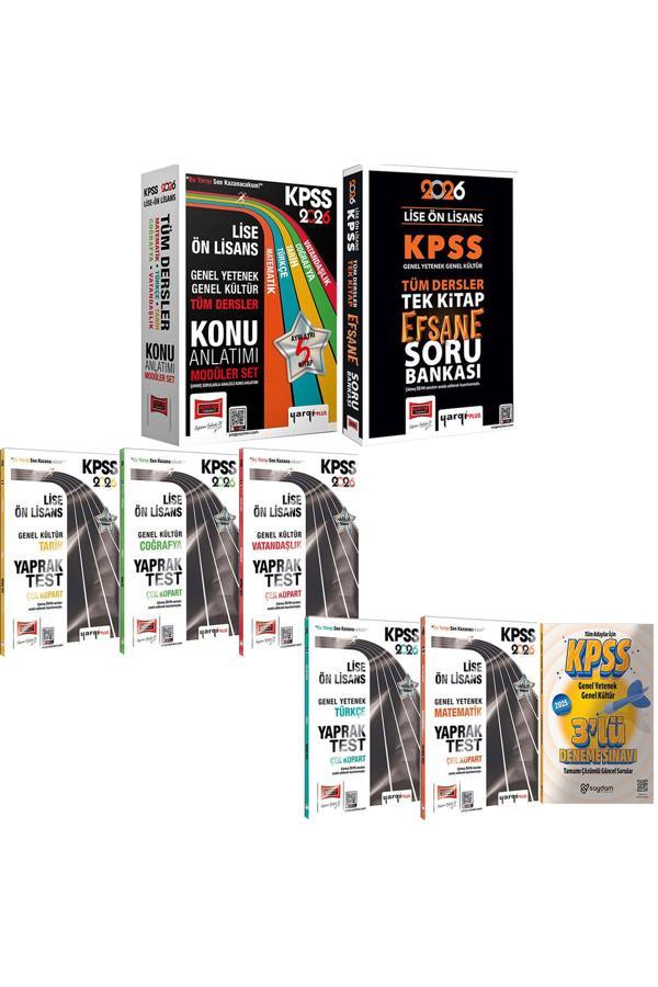 2026 KPSS Lise Ön Lisans GYGK Konu Anlatımı 5Kitap-Tek Kitap Efsane Soru Bankası-Yaprak Test-3Deneme - Yargı Yayınları - Image 1