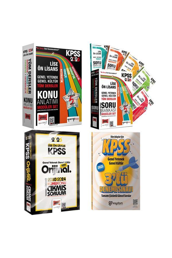 2026 KPSS Lise Ön Lisans GYGK Konu Anlatımı-Soru Bankası 5+5 Kitap-Çözümlü Konu Konu Çıkmış Sorular - Yargı Yayınları - Image 1