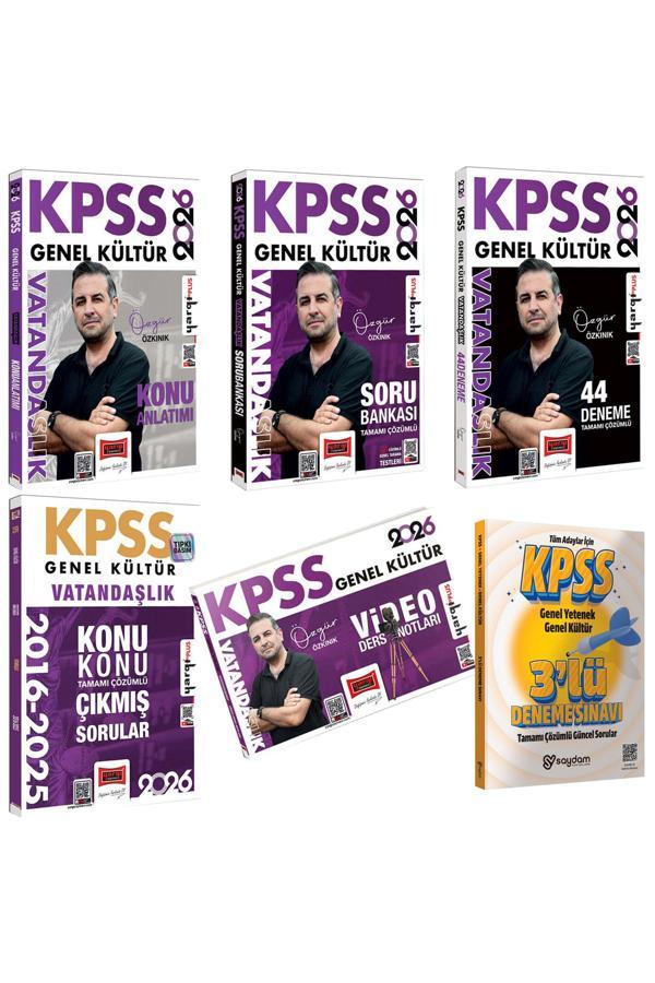 2026 KPSS Vatandaşlık Konu Anlatımı-Soru Bankası-Video Ders Notları-44 Deneme-Çıkmış Sorular - Yargı Yayınları - Image 1