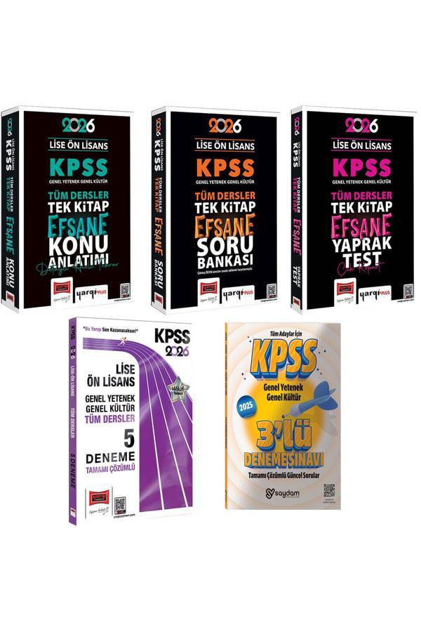 2026 KPSS Lise Ön Lisans GYGK Efsane Konu Anlatımı-Soru Bankası-Çek Kopart Yaprak Test-5 Deneme - Yargı Yayınları - Image 1