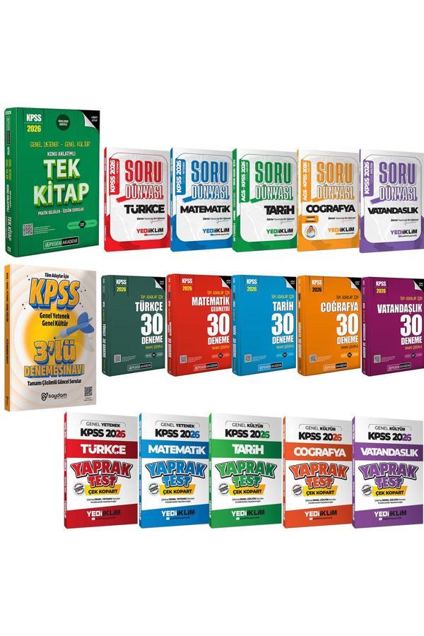 2026 KPSS GYGK Lisans Karma Set:Konu Anlatımı-Soru Bankası-Çözümlü 30 Deneme-Çek Kopart Yaprak Test - Pegem Akademi Yayıncılık - Image 1