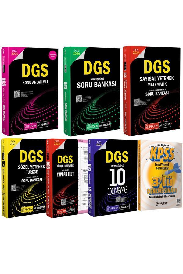 2026 DGS Kazandıran Set(Konu Anlatımı-Soru Bankası-Sözel Sayısal Yetenek-Yaprak Test-10 Deneme) - Pegem Akademi Yayıncılık - Image 1