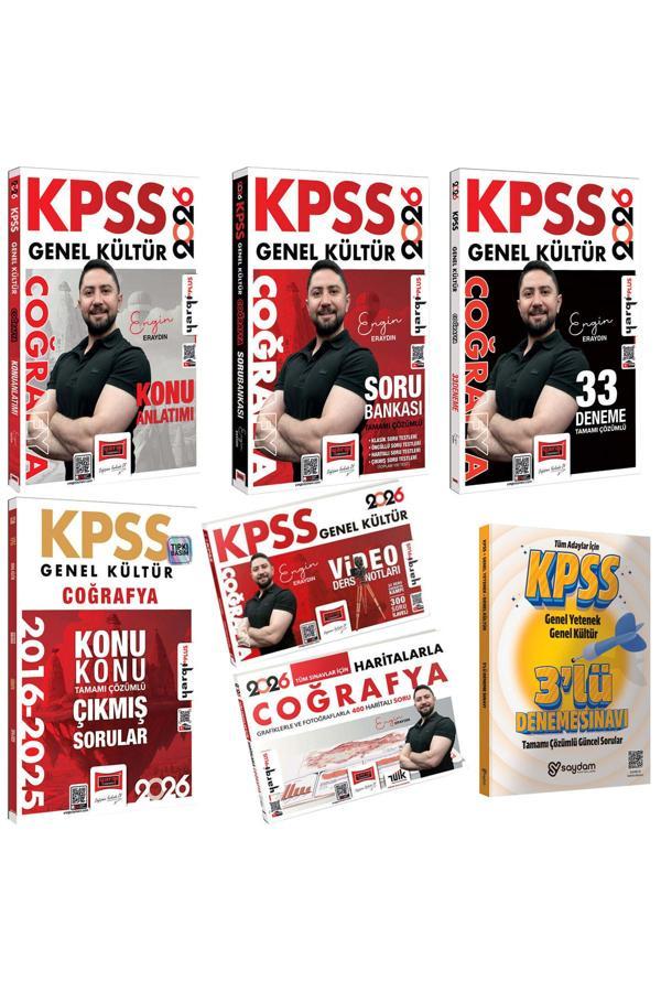 2026 KPSS Coğrafya Konu Anlatımı-Soru Bankası-Video Ders-33 Deneme-Çıkmış Sorular-Haritalarla - Yargı Yayınları - Image 1