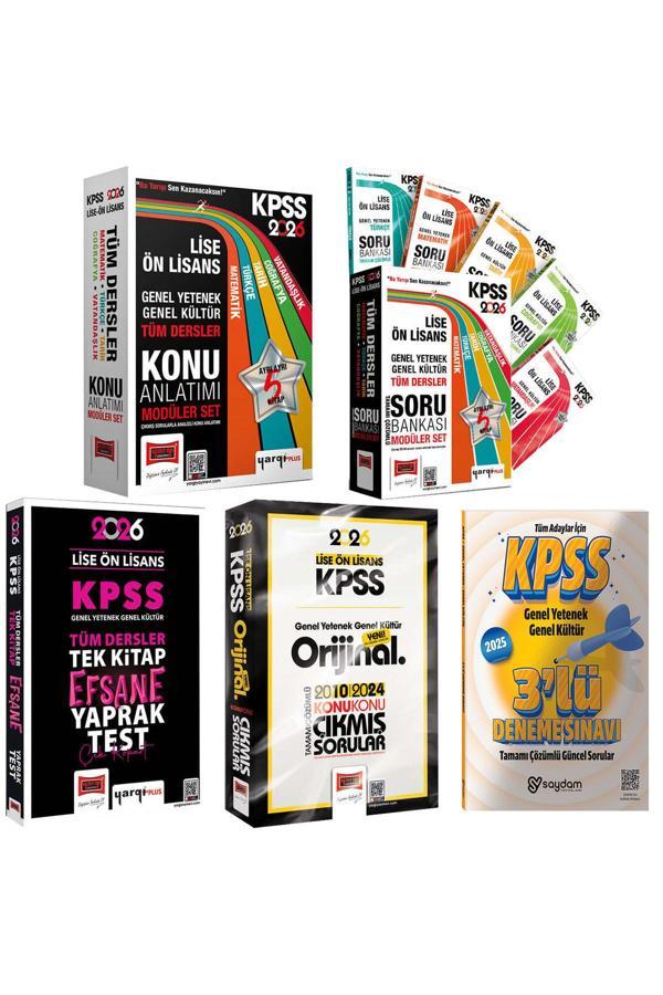 2026 KPSS Lise Ön Lisans GYGK Konu Anlatımı-Soru Bankası 5+5 Kitap-Çıkmış Sorular-Yaprak Test - Yargı Yayınları - Image 1