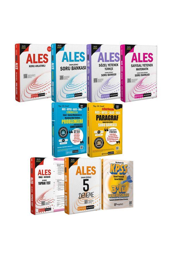 2026 ALES Seti(Konu-Soru-Sözel Sayısal Yetenek-Çek Kopart Yaprak Test-5 Deneme)Paragraf-Akıl Yürütme - Pegem Akademi Yayıncılık - Image 1