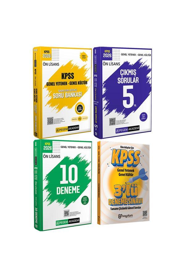 2026 KPSS Ön Lisans Video Çözümlü Soru Bankası-Çözümlü 10 Deneme-Çözümlü Çıkmış Sorular - Pegem Akademi Yayıncılık - Image 1