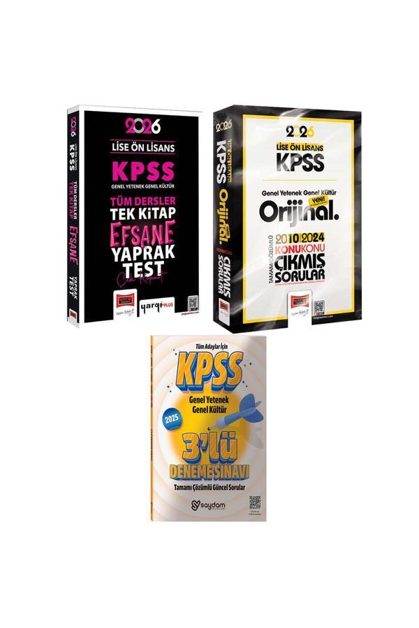 2026 KPSS Lise Ön Lisans GYGK Tek Kitap Efsane Çek Kopart Yaprak Test-Konu Konu Çıkmış Sorular - Yargı Yayınları - Image 1