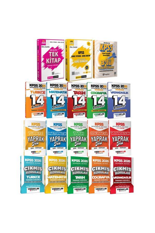 2026 KPSS Ön Lisans Set(Konu Anlatımı-Soru Bankası-Tüm Dersler 14 Deneme-Yaprak Test-Çıkmış Sorular) - Pegem Akademi Yayıncılık - Image 1