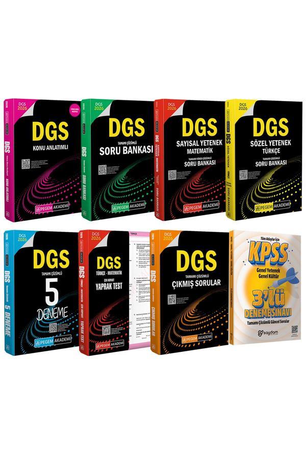 2026 DGS Kazandıran Set(Konu-Soru Bankası-Sözel Sayısal Yetenek-Yaprak Test-Çıkmış Sorular-5 Deneme) - Pegem Akademi Yayıncılık - Image 1