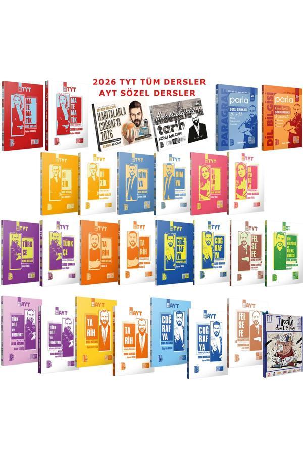 2026 TYT Tüm Dersler(Paragraf-Dil Bilgisi-Haritalarla Tarih ve Coğrafya)-2026 AYT Sözel Dersler Seti - Benim Hocam Yayınları - Image 1