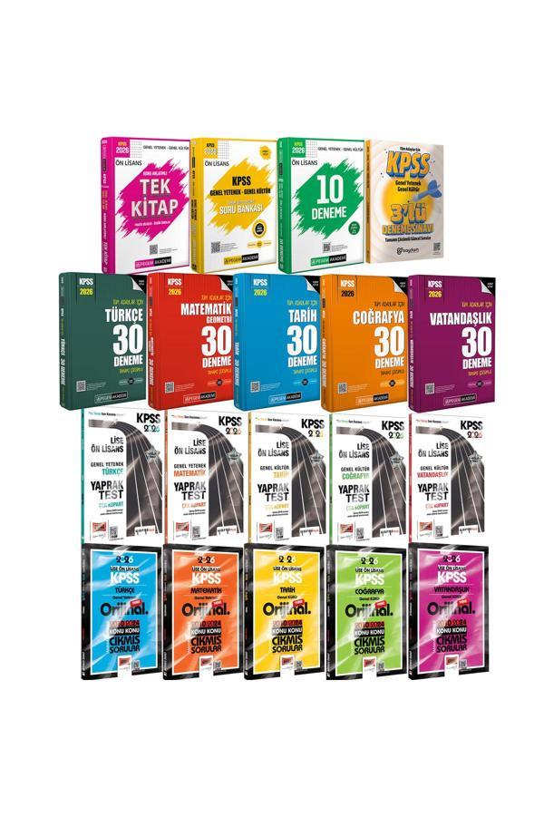 2026 KPSS Ön Lisans Kazandıran Set(Konu Anlatımı-Soru Bankası-Deneme-Çıkmış Sorular-Yaprak Test) - Pegem Akademi Yayıncılık - Image 1