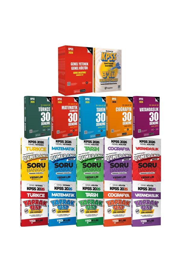 2026 KPSS Lisans Karma Set(Konu Anlatımlı 6 Kitap-Soru Bankası-Yaprak Test-Tüm Dersler 30 Deneme) - Pegem Akademi Yayıncılık - Image 1