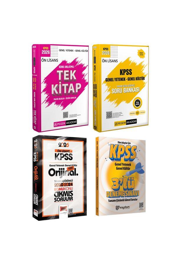 2026 KPSS Ön Lisans Kazandıran Set(Konu Anlatımı-Soru Bankası-Çözümlü Konu Konu Çıkmış Sorular) - Pegem Akademi Yayıncılık - Image 1