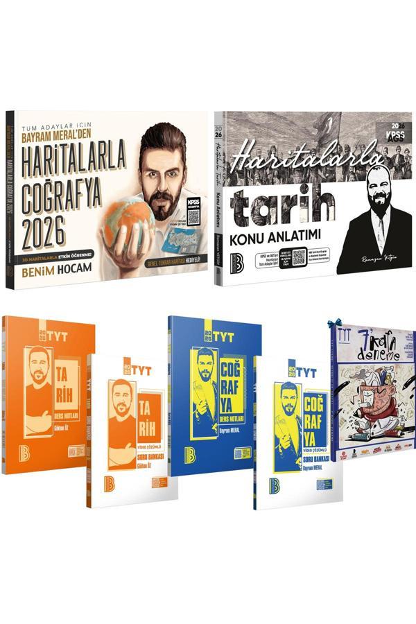 2026 TYT Tarih-Coğrafya Ders Notları-Çözümlü Soru Bankası-Haritalarla Coğrafya-Haritalarla Tarih - Benim Hocam Yayınları - Image 1