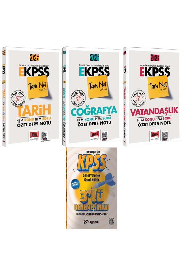 2026 E-KPSS Tam Not Serisi Tarih-Coğrafya-Vatandaşlık Özet Ders Notu-Hem Konu Hem Soru-3 Deneme - Yargı Yayınları - Image 1