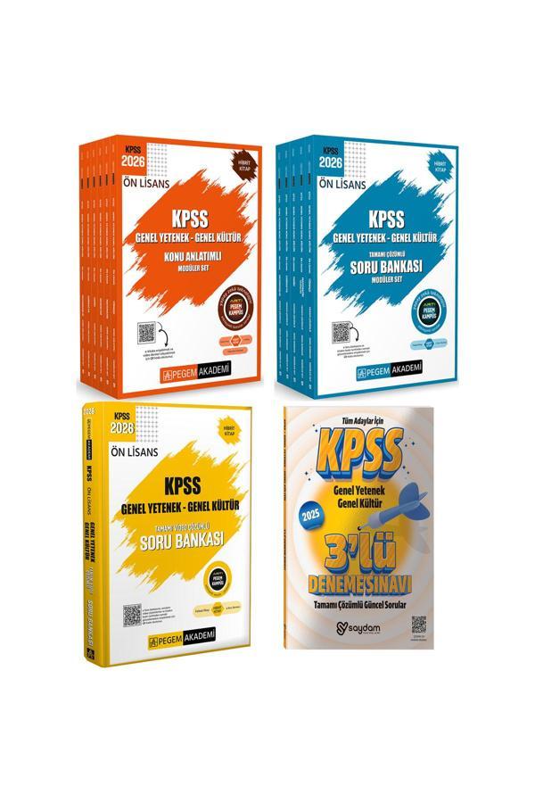 2026 KPSS Ön Lisans Konu Anlatımı-Soru Bankası-Çözümlü Soru Bankası(Fiziksel Kitap+Yapay Zeka) - Pegem Akademi Yayıncılık - Image 1