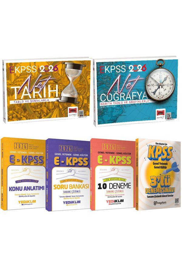 2026 E-KPSS GYGK Akılda Kalan Tarih-Coğrafya-Konu Anlatımı-Çözümlü Soru Bankası-Çözümlü 10 Deneme - Yargı Yayınları - Image 1