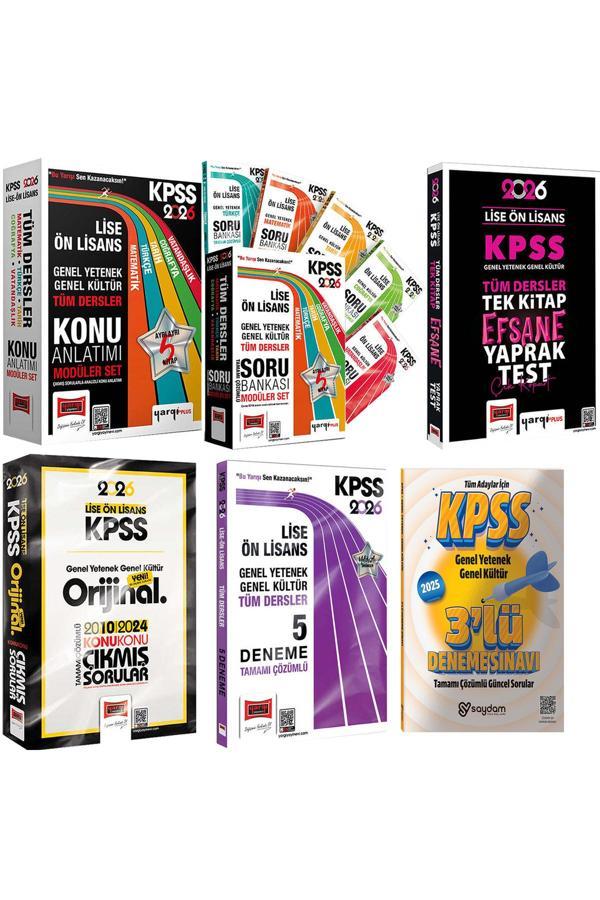 2026 KPSS Lise Ön Lisans GYGK Konu Anlatımı-Soru Bankası 5+5Kitap-Yaprak Test-Çıkmış Sorular-5Deneme - Yargı Yayınları - Image 1