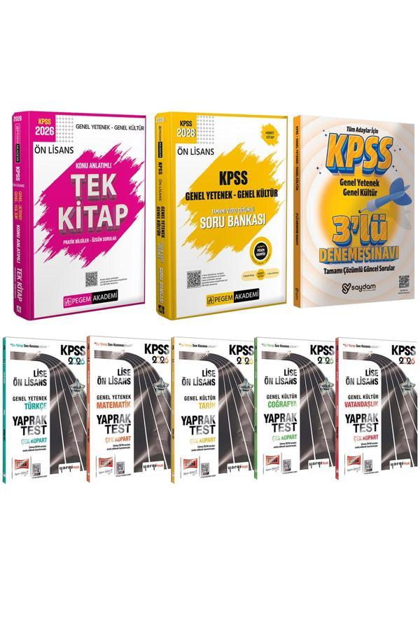 2026 KPSS Ön Lisans Kazandıran Set(Konu Anlatımı-Soru Bankası-Tüm Dersler Çek Kopart Yaprak Test) - Pegem Akademi Yayıncılık - Image 1