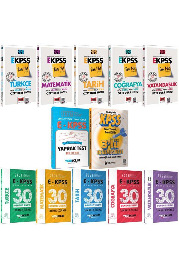 2026 E-KPSS Tam Not Serisi Tüm Dersler Özet Ders Notu-Çözümlü 30 Deneme-Çek Kopart Yaprak Test - Yargı Yayınları - Image 1