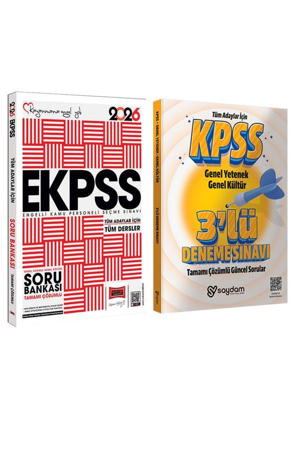 2026 E-KPSS GYGK Tüm Adaylar İçin Tamamı Çözümlü Soru Bankası-Çözümlü 3 Deneme Hediye - Yargı Yayınları - Image 1