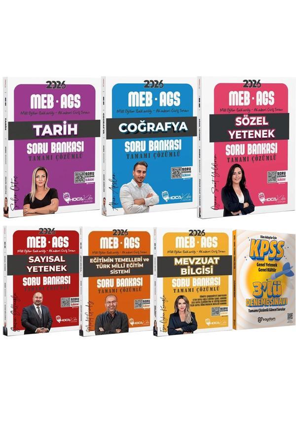 2026 MEB-AGS Tarih-Coğrafya-Sözel Sayısal Yetenek-Eğitimin Temelleri-Mevzuat Çözümlü Soru Bankası - İndeks Akademi Yayıncılık - Image 1