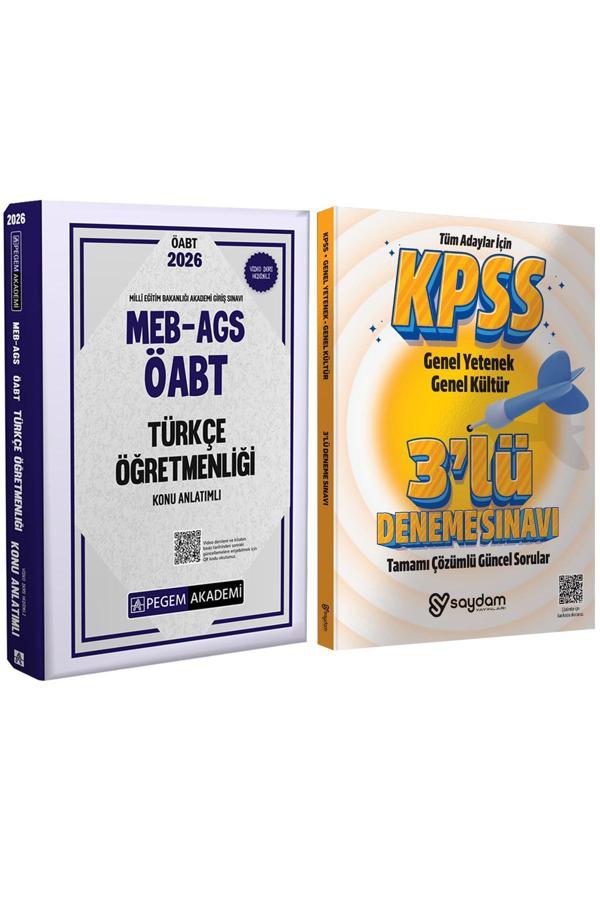 2026 MEB AGS ÖABT Türkçe Öğretmenliği Konu Anlatımı(1008 sayfa)-Çözümlü 3 Deneme Hediye - Pegem Akademi Yayıncılık - Image 1