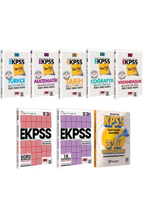 2026 E-KPSS Tüm Adaylar İçin Tam Not Serisi Özet Ders Notu-Çözümlü Soru Bankası-Çözümlü 10 Deneme - Yargı Yayınları - Image 1